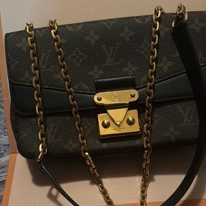 Louis Vuitton Monogram Black and Gold Shoulder Bag
